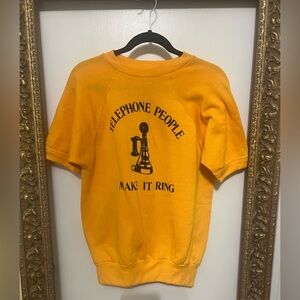 Vintage Maverick Women’s ShortSleeve Sweatshirt Telephone People Make it Ring